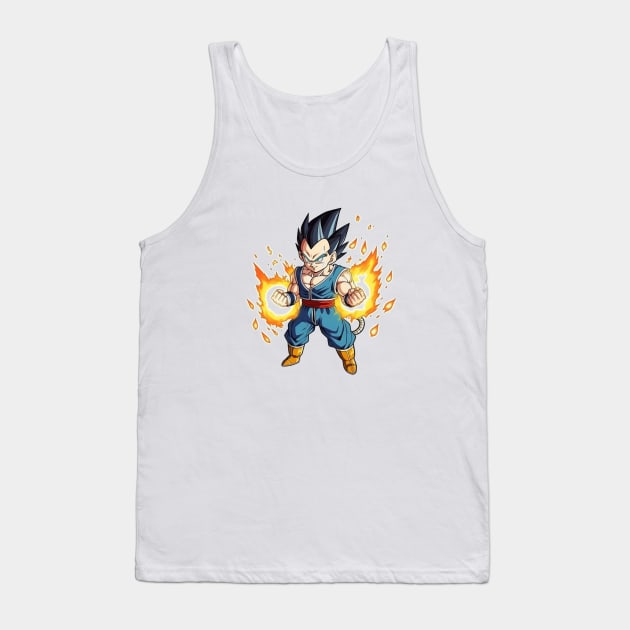 Vegeta Tank Top by gblackid